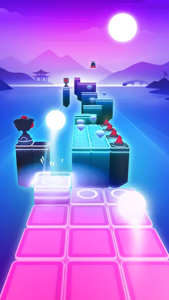 Скачать Dancing Sky 3 MOD APK — Без рекламы и все уровни открыты — скриншот 2