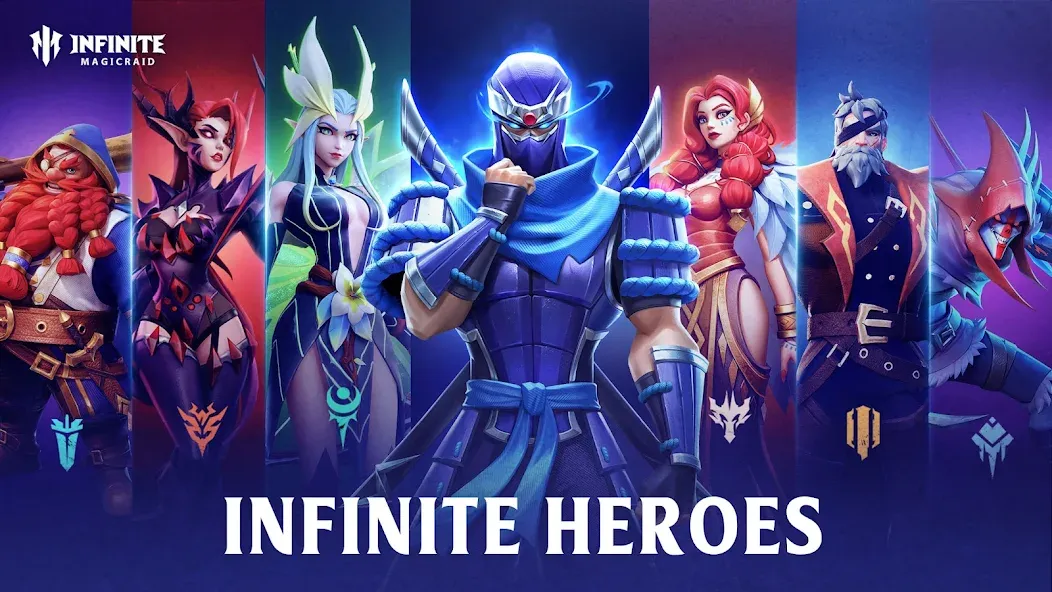 Взломанная Infinite Magicraid на Андроид — Безлимитные деньги и алмазы — скриншот 1 Взломанная Infinite Magicraid на Андроид — Безлимитные деньги и алмазы — скриншот 1