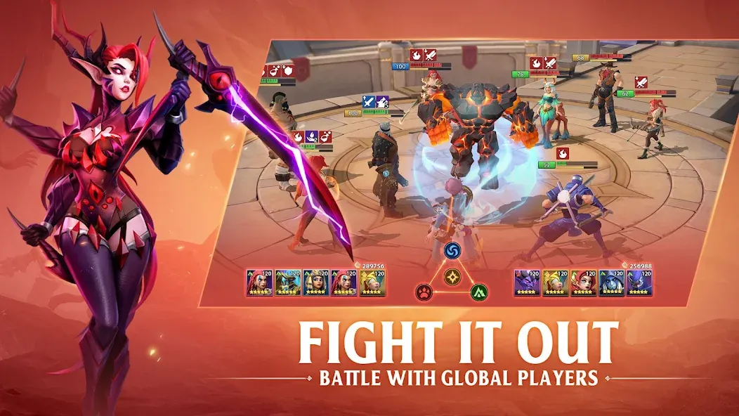 Взломанная Infinite Magicraid на Андроид — Безлимитные деньги и алмазы — скриншот 4 Взломанная Infinite Magicraid на Андроид — Безлимитные деньги и алмазы — скриншот 4