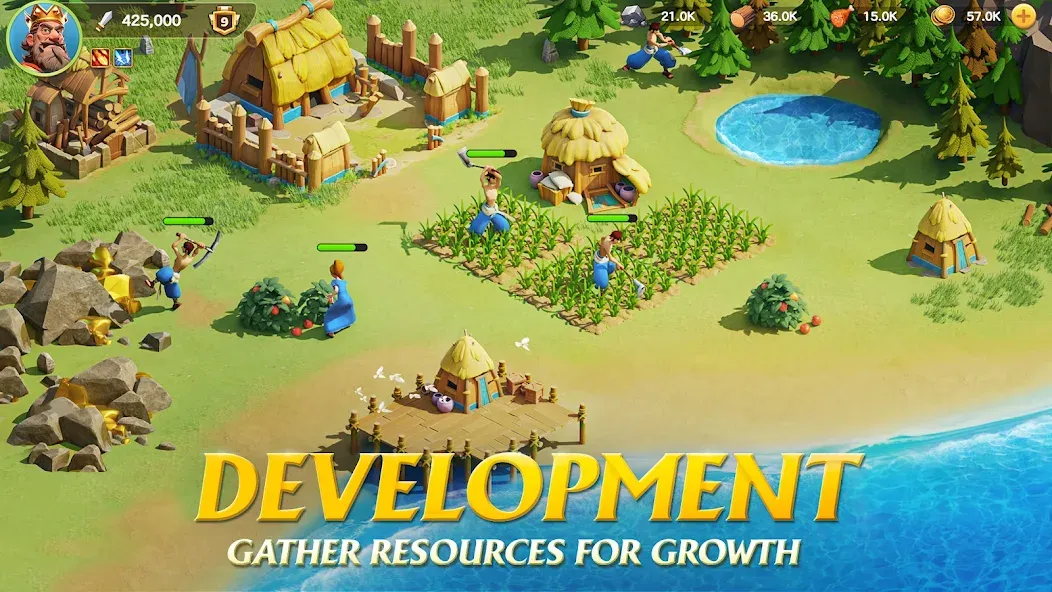 Kingdom Adventure Saga — Безлимитные ресурсы и усиленная армия — скриншот 2