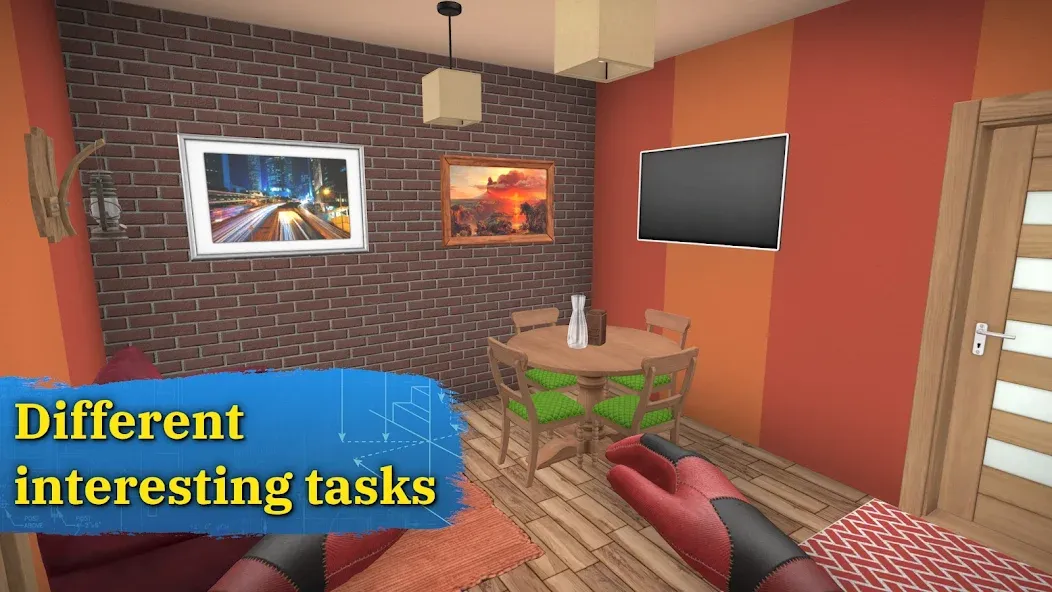 Скачать House Flipper: Home Design — Последняя версия (Безлимитные деньги и мебель бесплатно) — скриншот 3