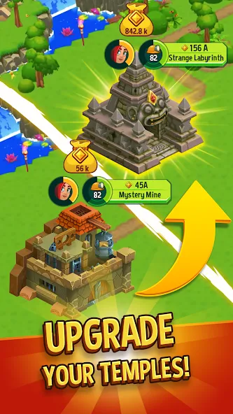 Скачать Temple Run: Idle Explorers на Android — Безлимитные деньги и алмазы — скриншот 5