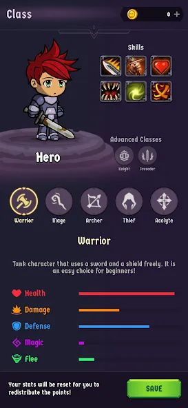 Скачать The Walking Hero - Idle RPG — Модификация Безлимитные ресурсы и энергия — скриншот 2