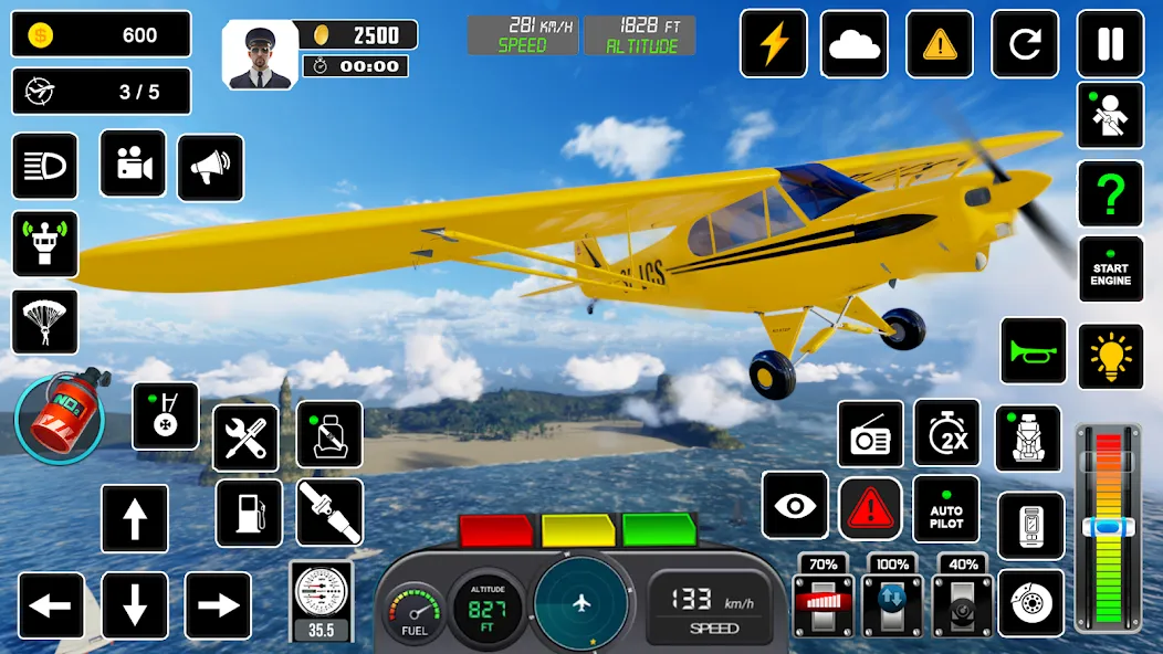 Скачать Pilot Flight Simulator Games на Андроид — Бесконечное топливо и новые самолёты — скриншот 5