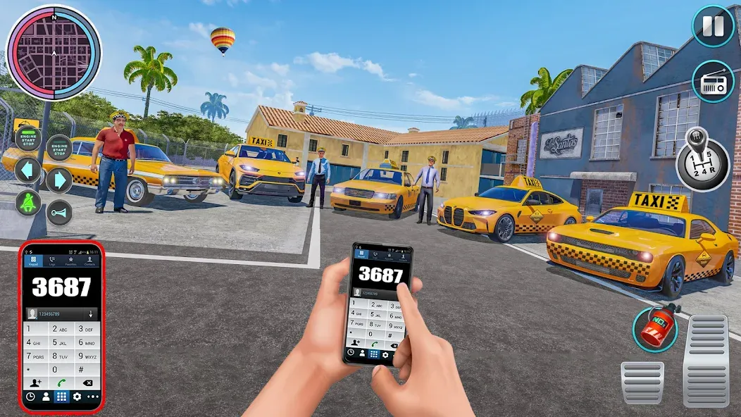 Скачать City Taxi Driving: Taxi Games с модом — Безлимитные деньги и топливо — скриншот 2