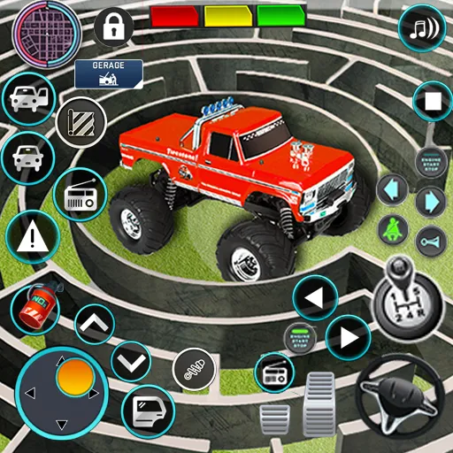 Monster Truck Maze Puzzle Game — Безлимитные деньги и все машины открыты — скриншот 1 Monster Truck Maze Puzzle Game — Безлимитные деньги и все машины открыты — скриншот 1