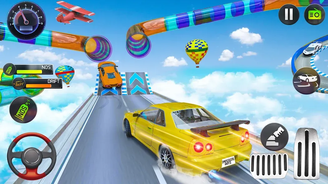 Mega Ramp Car Stunts Race Game — Безлимитные деньги и все машины открыты — скриншот 2