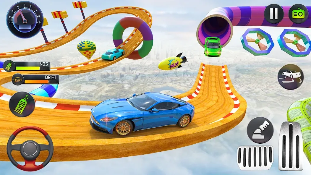 Mega Ramp Car Stunts Race Game — Безлимитные деньги и все машины открыты — скриншот 3