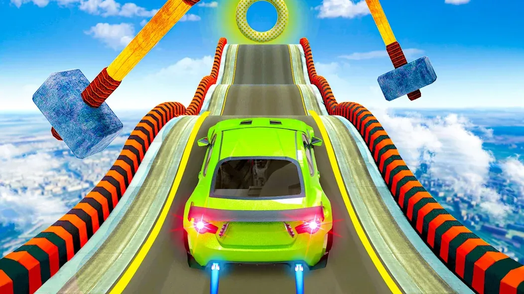 Mega Ramp Car Stunts Race Game — Безлимитные деньги и все машины открыты — скриншот 5