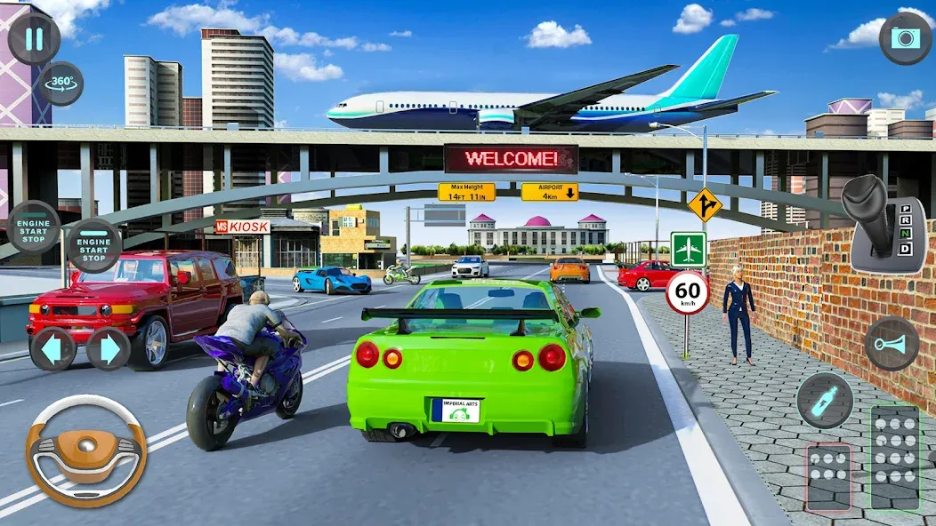 Modern Car Driving School Game — Мод: Безлимитные деньги и все машины открыты — скриншот 1 Modern Car Driving School Game — Мод: Безлимитные деньги и все машины открыты — скриншот 1