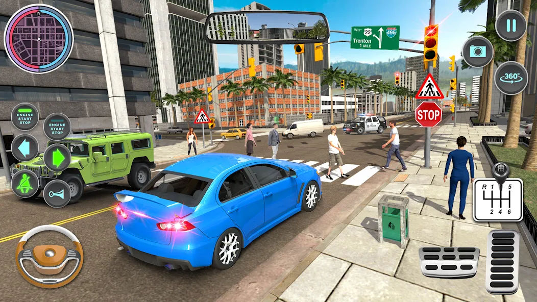 Modern Car Driving School Game — Мод: Безлимитные деньги и все машины открыты — скриншот 3 Modern Car Driving School Game — Мод: Безлимитные деньги и все машины открыты — скриншот 3