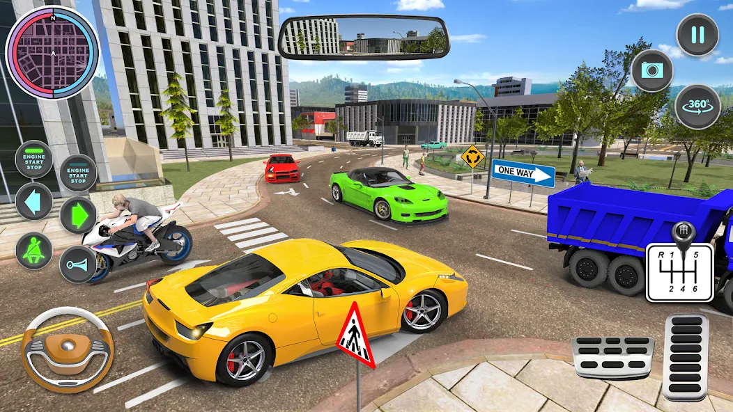 Modern Car Driving School Game — Мод: Безлимитные деньги и все машины открыты — скриншот 4 Modern Car Driving School Game — Мод: Безлимитные деньги и все машины открыты — скриншот 4