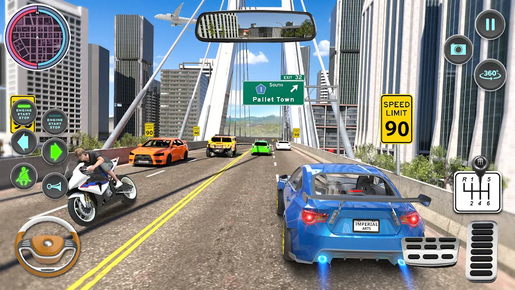 Modern Car Driving School Game — Мод: Безлимитные деньги и все машины открыты — скриншот 5 Modern Car Driving School Game — Мод: Безлимитные деньги и все машины открыты — скриншот 5