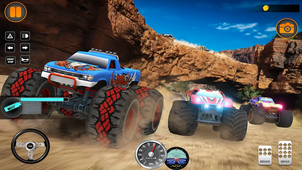 Скачать Monster Truck Off Road Racing с модом — Безлимитные деньги и все машины открыты — скриншот 4 Скачать Monster Truck Off Road Racing с модом — Безлимитные деньги и все машины открыты — скриншот 4