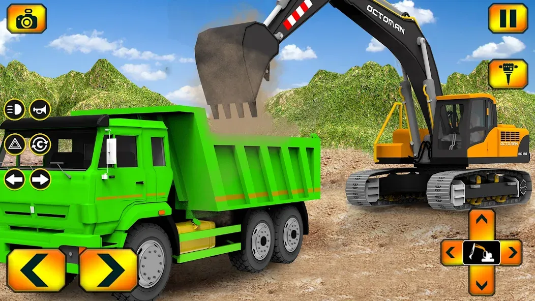 Скачать Sand Excavator Simulator Games (Мод: Безлимитные деньги и техника) на Андроид — скриншот 1