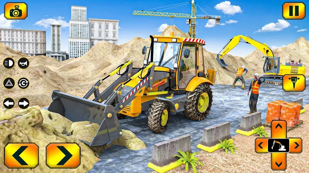 Скачать Sand Excavator Simulator Games (Мод: Безлимитные деньги и техника) на Андроид — скриншот 4