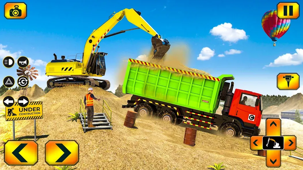 Скачать Sand Excavator Simulator Games (Мод: Безлимитные деньги и техника) на Андроид — скриншот 5