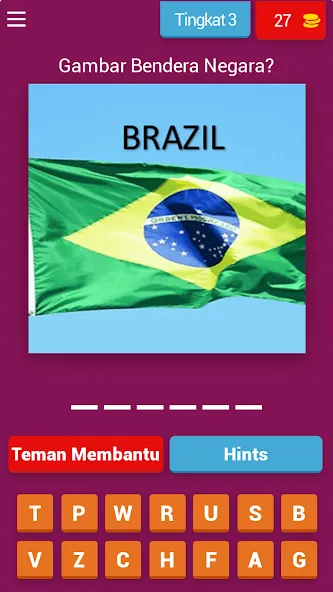 Tebak Gambar Bendera MOD APK на Android — Открыты все уровни и подсказки — скриншот 4