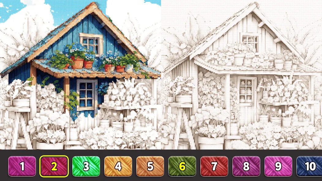 Скачать Cross Stitch: Color by Number с модом — Без рекламы и все узоры открыты — скриншот 3