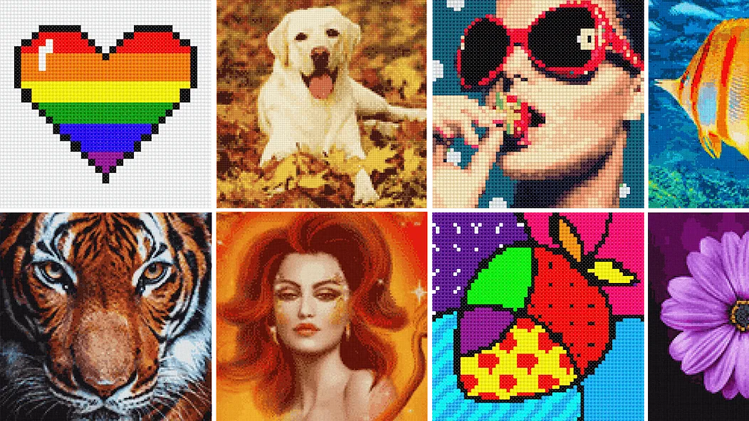 Скачать Cross Stitch: Color by Number с модом — Без рекламы и все узоры открыты — скриншот 4