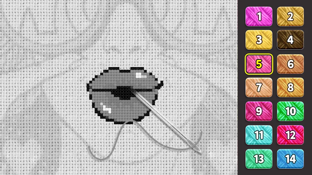 Скачать Cross Stitch: Color by Number с модом — Без рекламы и все узоры открыты — скриншот 5