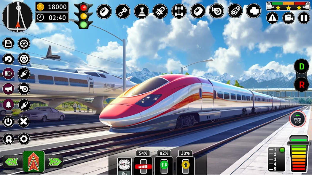 City Train Games Driver Sim 3D — Взломанная версия (Безлимитные деньги и все поезда открыты) — скриншот 4 City Train Games Driver Sim 3D — Взломанная версия (Безлимитные деньги и все поезда открыты) — скриншот 4