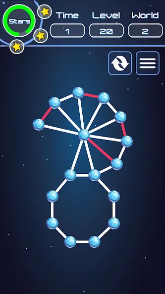 Connect The Dots на Андроид — Безлимитные подсказки и все уровни — скриншот 4
