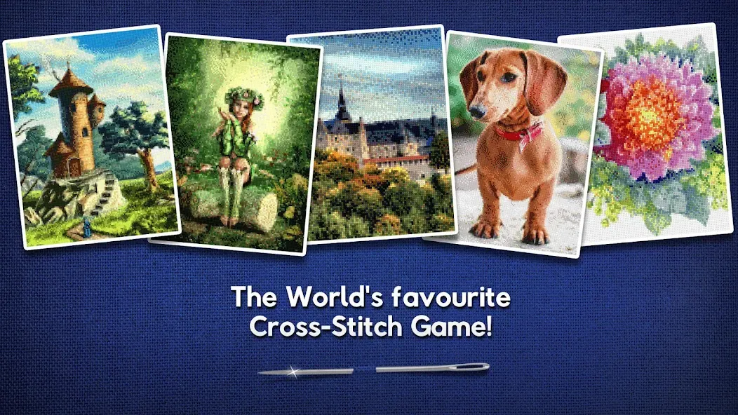 Cross-Stitch World на Андроид — Безлимитные нитки и открыты все узоры — скриншот 1