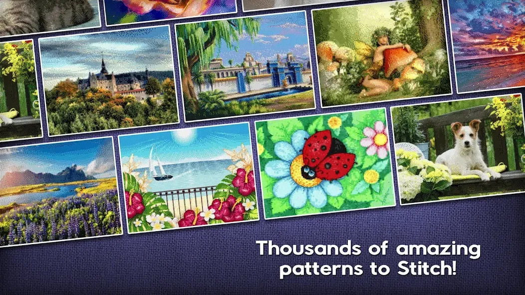 Cross-Stitch World на Андроид — Безлимитные нитки и открыты все узоры — скриншот 3