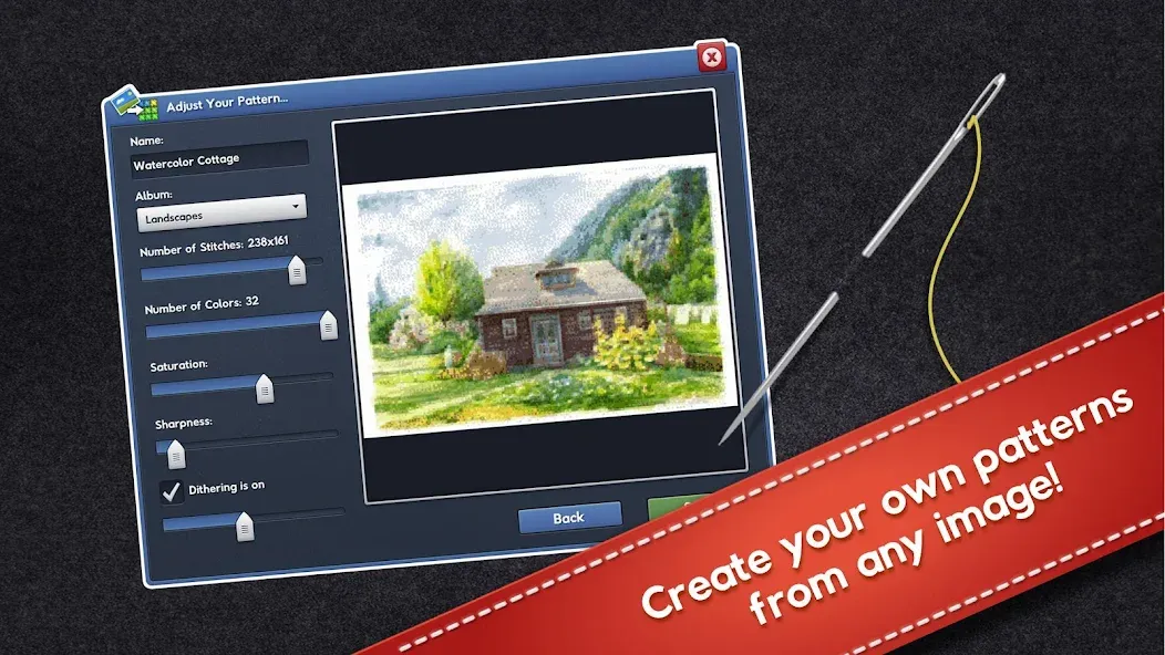 Cross-Stitch World на Андроид — Безлимитные нитки и открыты все узоры — скриншот 5