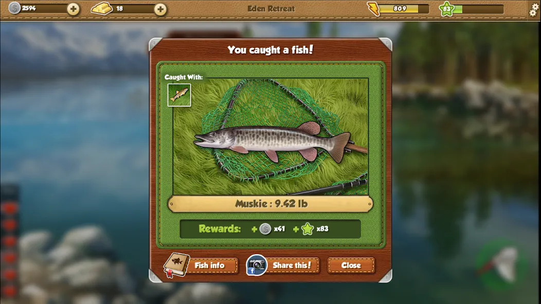 Fishing World — Безлимитные деньги и ресурсы — скриншот 2
