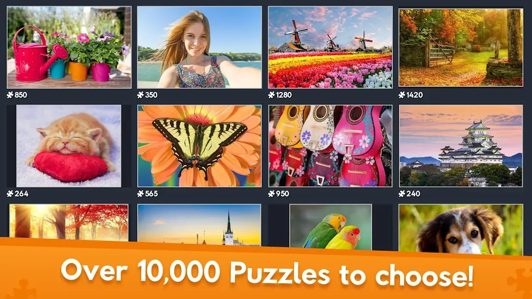 Скачать Jigsaw World — Модификация Безлимитные подсказки и все пазлы открыты — скриншот 2