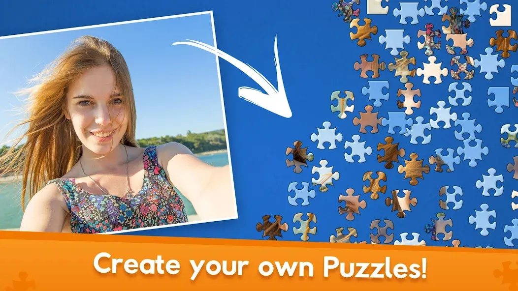Скачать Jigsaw World — Модификация Безлимитные подсказки и все пазлы открыты — скриншот 5