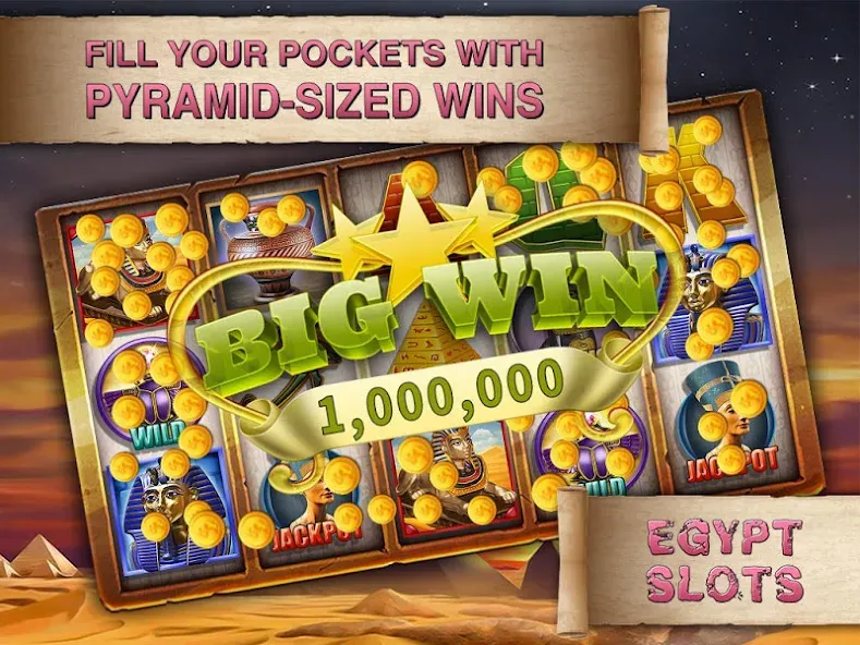 Egypt Slots Casino Machines Mod APK Безлимитные монеты и бонусы — Скачать на Андроид — скриншот 4