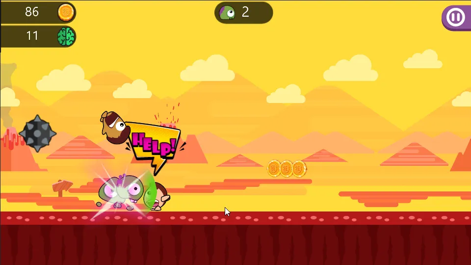 Скачать Monster Run: Jump Or Die (Мод: Бесконечные жизни и монеты) на Андроид — скриншот 2