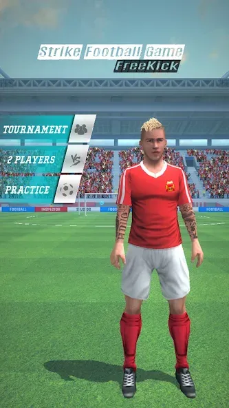 Скачать Strike Football Game FreeKick — Последняя версия (Безлимитные деньги и все мячи открыты) — скриншот 1