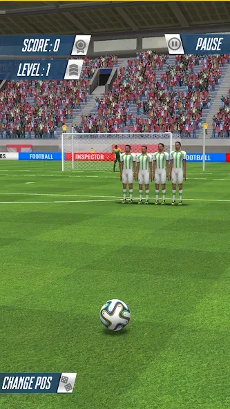 Скачать Strike Football Game FreeKick — Последняя версия (Безлимитные деньги и все мячи открыты) — скриншот 3