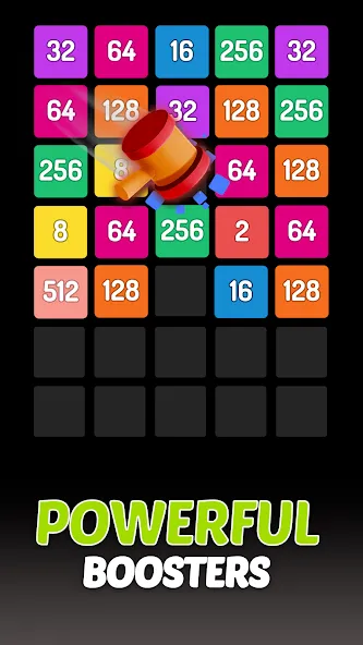 X2 Blocks - 2048 Number Game MOD APK — Без рекламы и бесконечные ходы — скриншот 4