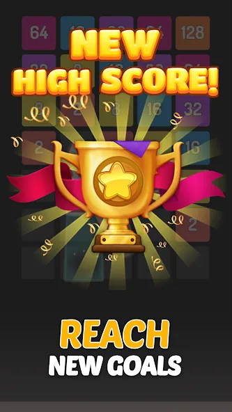 X2 Blocks - 2048 Number Game MOD APK — Без рекламы и бесконечные ходы — скриншот 5