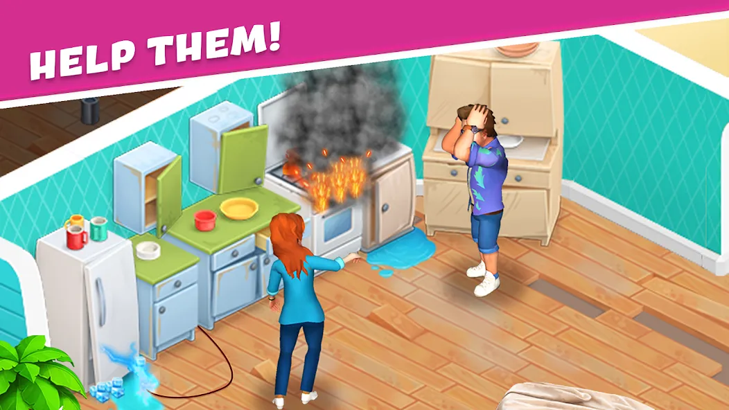 Open House: Match 3 puzzles (Мод Безлимитные монеты и ходы) — скриншот 1
