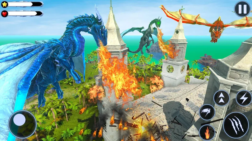 Скачать Wild Dragon Craft Family Sim — Последняя версия (Бесконечные ресурсы и быстрый крафт) — скриншот 2