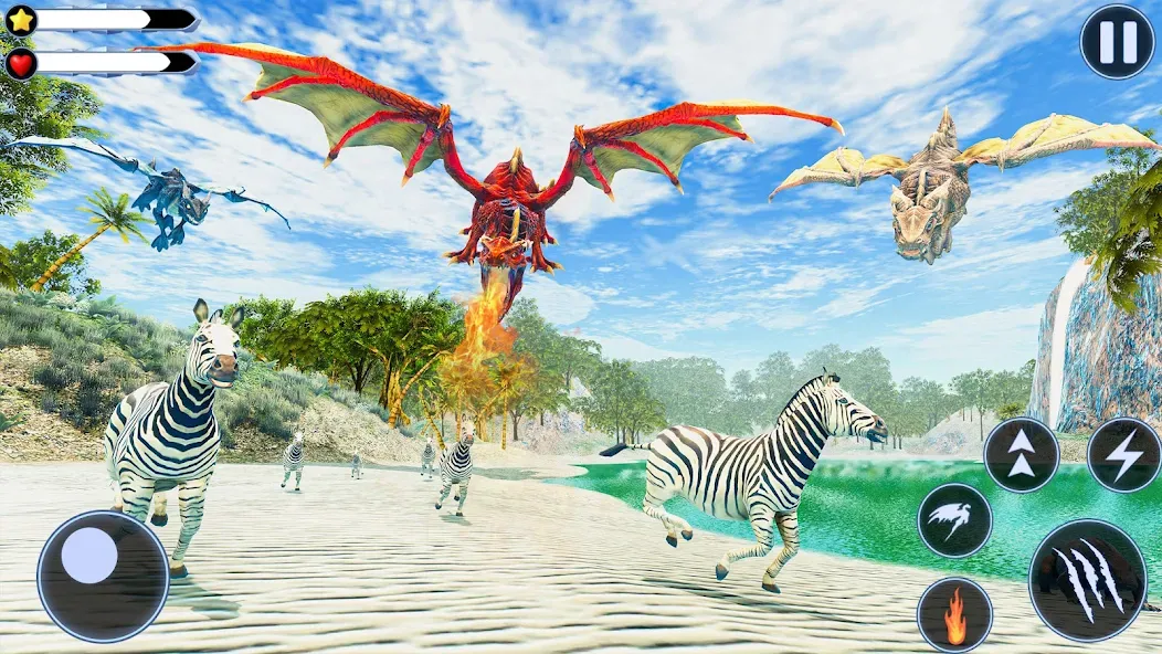 Скачать Wild Dragon Craft Family Sim — Последняя версия (Бесконечные ресурсы и быстрый крафт) — скриншот 4
