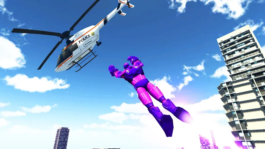 Скачать Super city hero:Iron Hero War на Android — Безлимитные деньги и алмазы — скриншот 1
