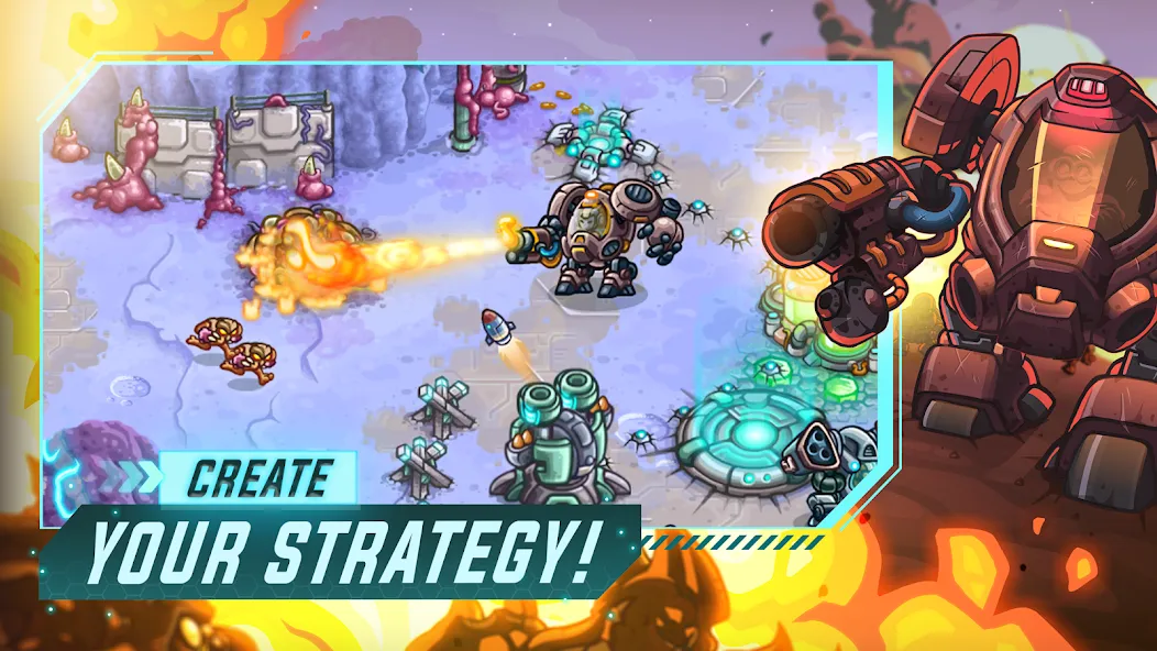 Скачать Iron Marines Offline Strategy — Модификация Безлимитные ресурсы и все уровни открыты — скриншот 2