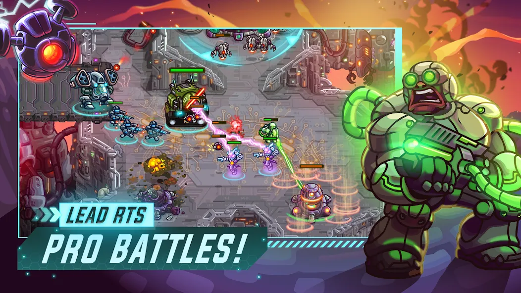 Скачать Iron Marines Offline Strategy — Модификация Безлимитные ресурсы и все уровни открыты — скриншот 4