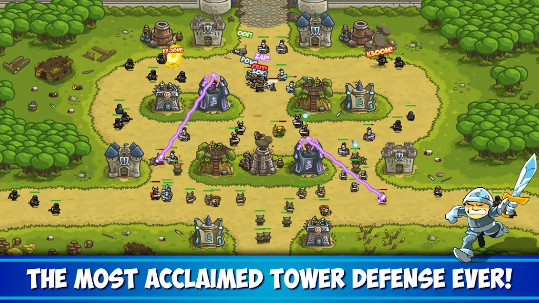 Kingdom Rush Tower Defense TD MOD APK — Безлимитные деньги и все башни открыты — скриншот 1