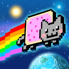 Скачать Nyan Cat: Lost In Space — Последняя версия (Безлимитные монеты и все бонусы)