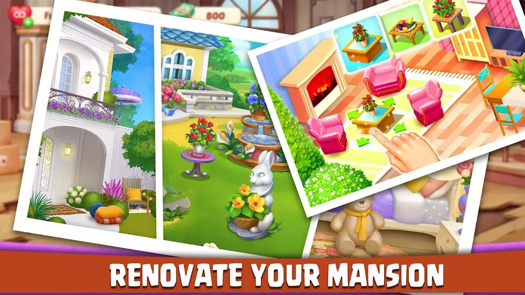 House Design: Redecor Makeover — Мод: Безлимитные деньги и открыты все уровни — скриншот 1