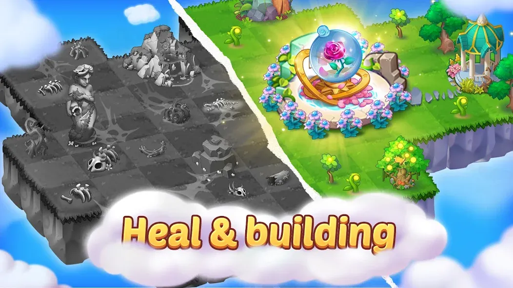 Скачать Merge Tales - Merge 3 Puzzles на телефон — Безлимитные монеты и подсказки — скриншот 3