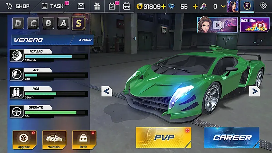 Street Racing HD MOD APK — Безлимитные деньги и все машины открыты — скриншот 2
